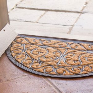 Half Moon 'Wrought-Iron' Coir Mat - Image 2