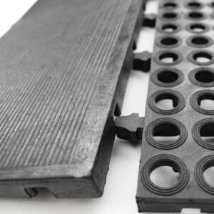 WetDeck Anti-Fatigue Female Edging Black - 480mm x 180mm